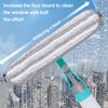 4-in-1 Multifunction Window Cleaner Kit with Spray Bottle Squeegee Microfiber Washer