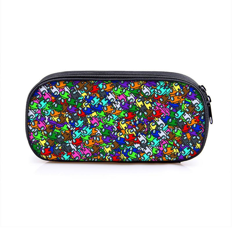 Among Us Space Themed Pencil Case With Polyester Material For Students And Kids
