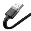 Kabel Lightning Usb Baseus Cafule 2A 3M (Szaro-Czarny)