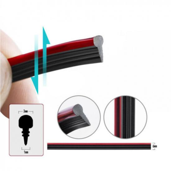 5m Carbon Fiber Style Car Interior Door Gap Panel Edge Moulding ert Strip SU