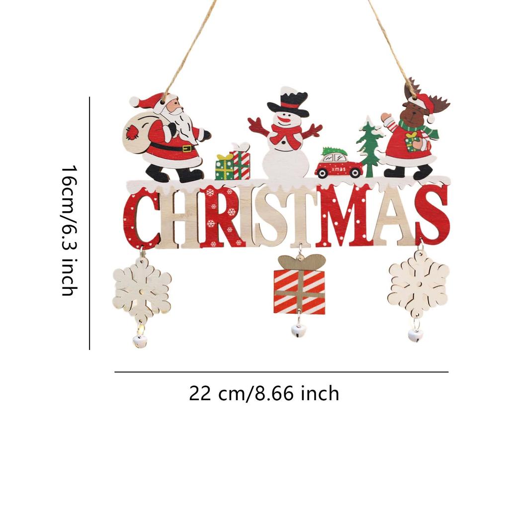 Gnome Santa Claus Wooden Christmas Hanging Pendant 2025 Merry Christmas Decoration for Home Door Xmas Tree Pendants New Year