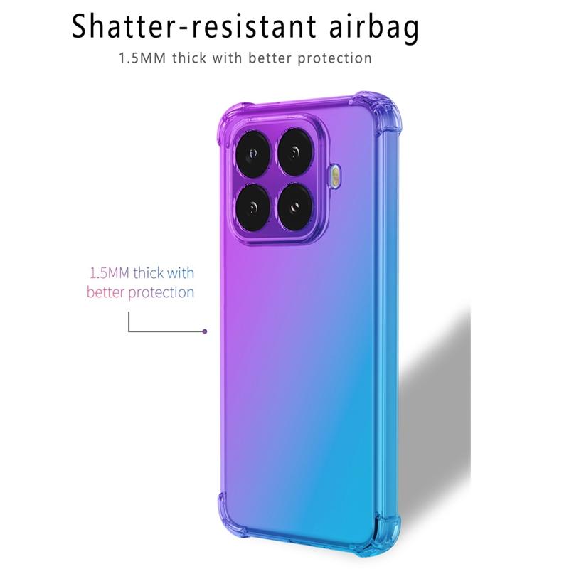 Gradient Airbag TPU Case for Xiaomi 15T Pro Mi 15T 5G Protective Shockproof Cover Fundas Coque Capa