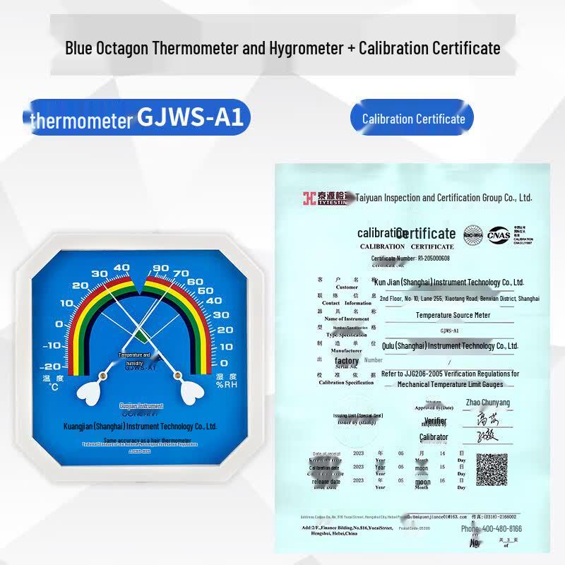 CONJANT Pointer Thermometer Hygrometer with Calibration Certificate