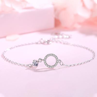 S925 Sterling Silver Bracelet Female Sterling Silver Student Ins Niche Design Simple Cold Style Best Friend Birthday Gift Hand Jewelry