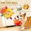 Plush High Quality Dog Toys Relieve Boredom Pet Sounding Bell Ball Multifunctional Molar Interaction Dog Sound-Making Toy Ball