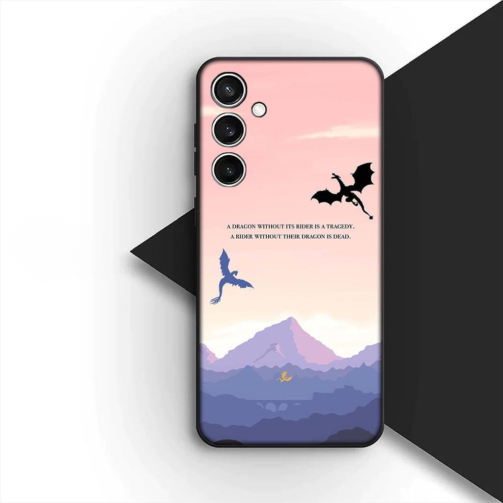 Vierte Flügel Drachen Silikonhülle für Samsung Galaxy A36 A55 A26 A05 A06 A14 A50 A51 A53 A54 A12 A13 A23 A35 Hülle Handyhülle