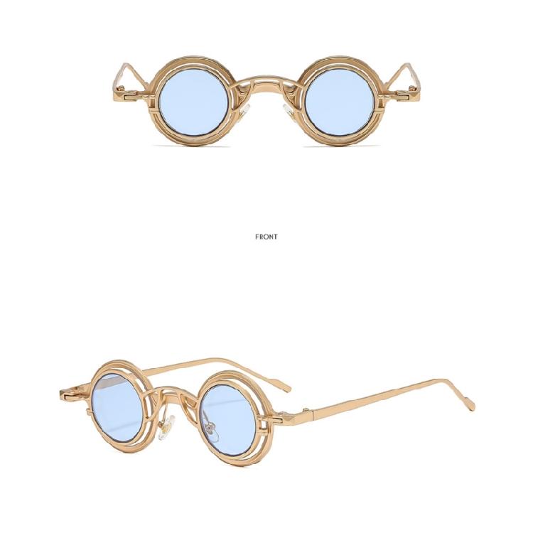 Durability Round Metal Sunglasses with Scratch Resistant Lenses Baby Sunglasses Accessories for Day Wear