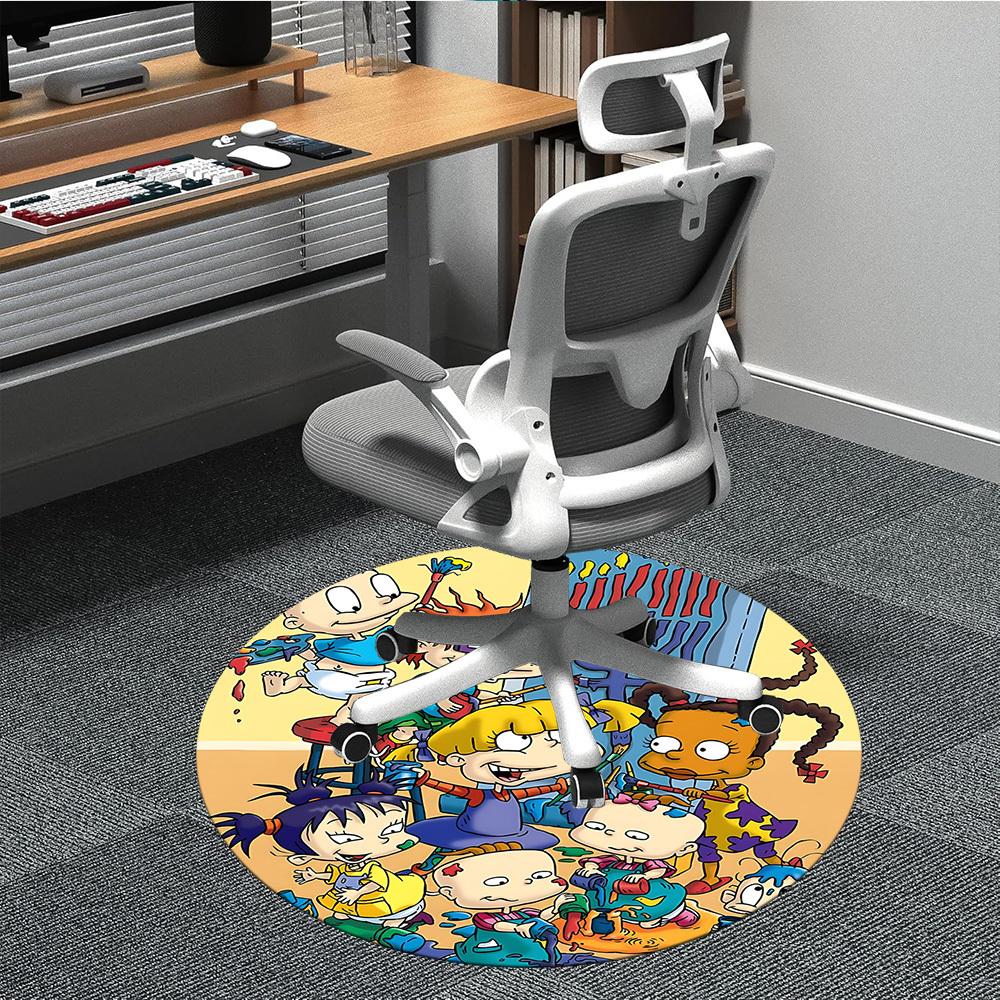 

1pc Rugrats Office Round Area Rug, Bedroom Living Room Home Decor, Room Deco, Offic a1016082 80cm by 80cm
