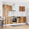 7 Piece Kitchen Cabinet Set Kalmar Rustic Wood Look Particleboard