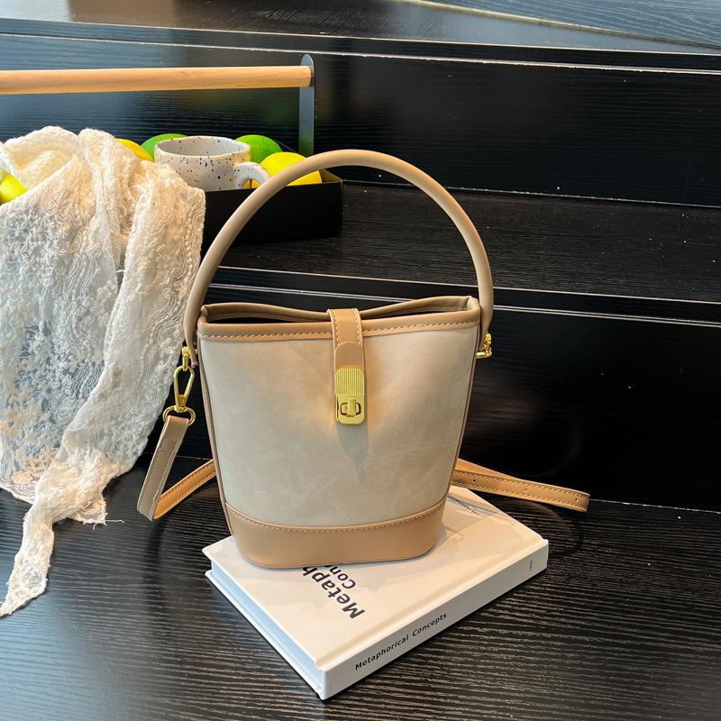 High-end fashion handbag bag women's new summer simple bucket bag niche messenger shoulder bag