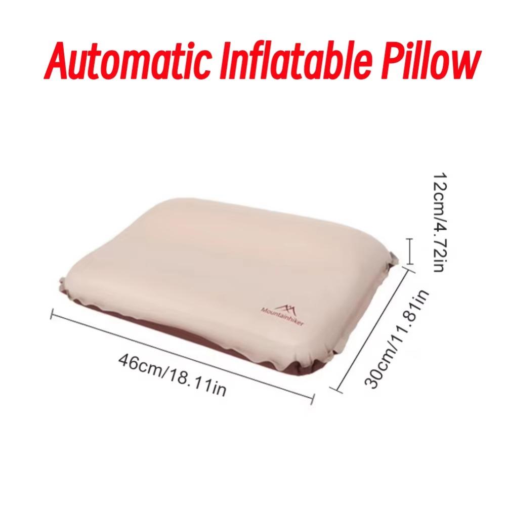 Portable Ergonomic Camping Compressible Thickened Self Inflating Foldable High Rebound 3D Neck Protect Travel