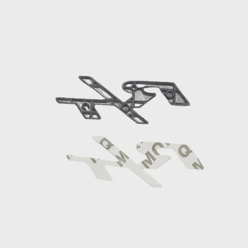 Autocolante Decorative cu Logo Mașină RT: Potrivit pentru Coolbo Coolway Challenger, Coadă Metalică RT Modificată, Grilă Centrală.