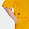Adidas Originals Adicolor Neuclassics Tee Color Block Striped Round Neck Loose Short Sleeve T-Shirt Women Tops Yellow HM1757