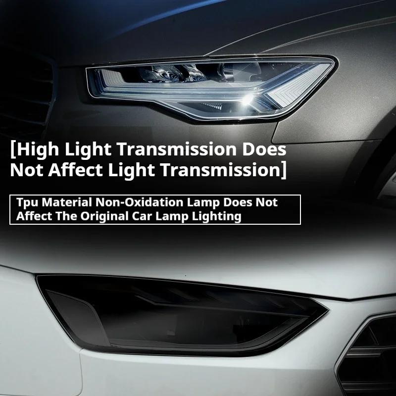 For Tesla Model 3 Y Taillight Foglight Charging Port Car Styling TPU Film Blackened Tint Film Full Set Headlight