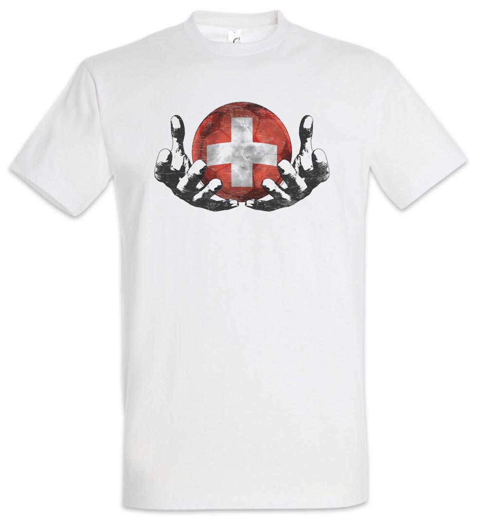 Switzerland Football Magic Ball T-Shirt swiss Soccer Flag World Championship M