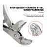 WISEUP 5" 7'' 10'' Curved Jaw Locking Plier Adjustable Nut Pliers Set For Water Pipe Car Mechanical Maintenance Home Hand Tools