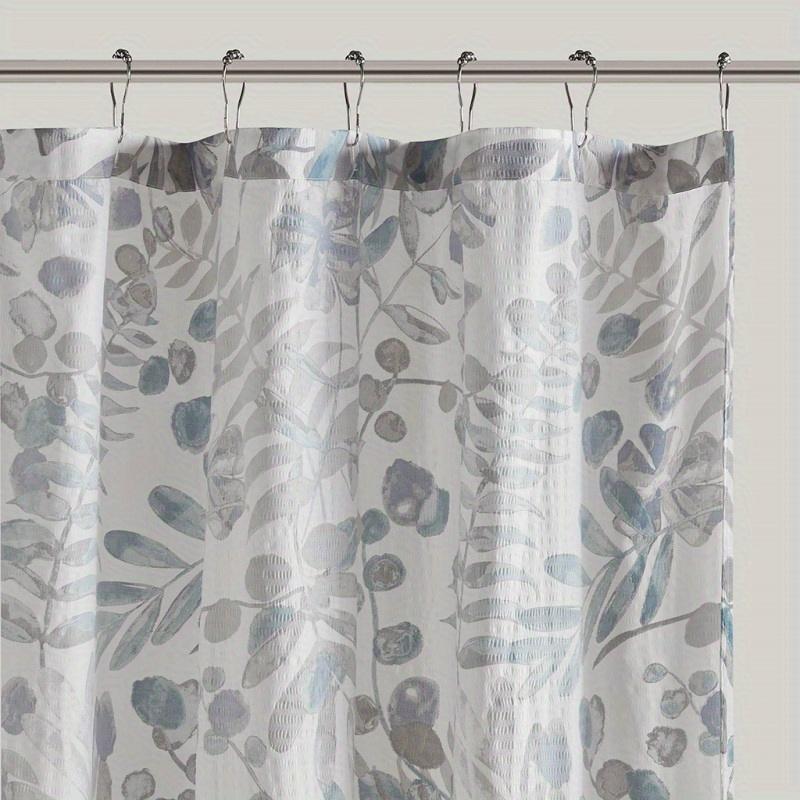 Printed Seersucker Shower Curtain
