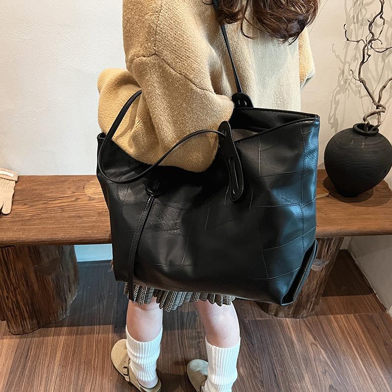 Premium sense simple and versatile shoulder tote commuter bag large-capacity bag women's autumn and winter new fashion women's bag