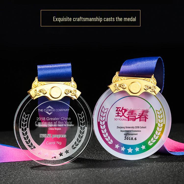 Custom Crystal Engraved Plaques & Medals for Students & Sports