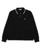 WEGO USPOLO Polo Short Golf Loose Size Type B Black Men's Custom-Made Shirt, Unisex, Sleeve/Long Sleeve, Wear, Fit, Fall/Winter Wear, Gift, L, (Long