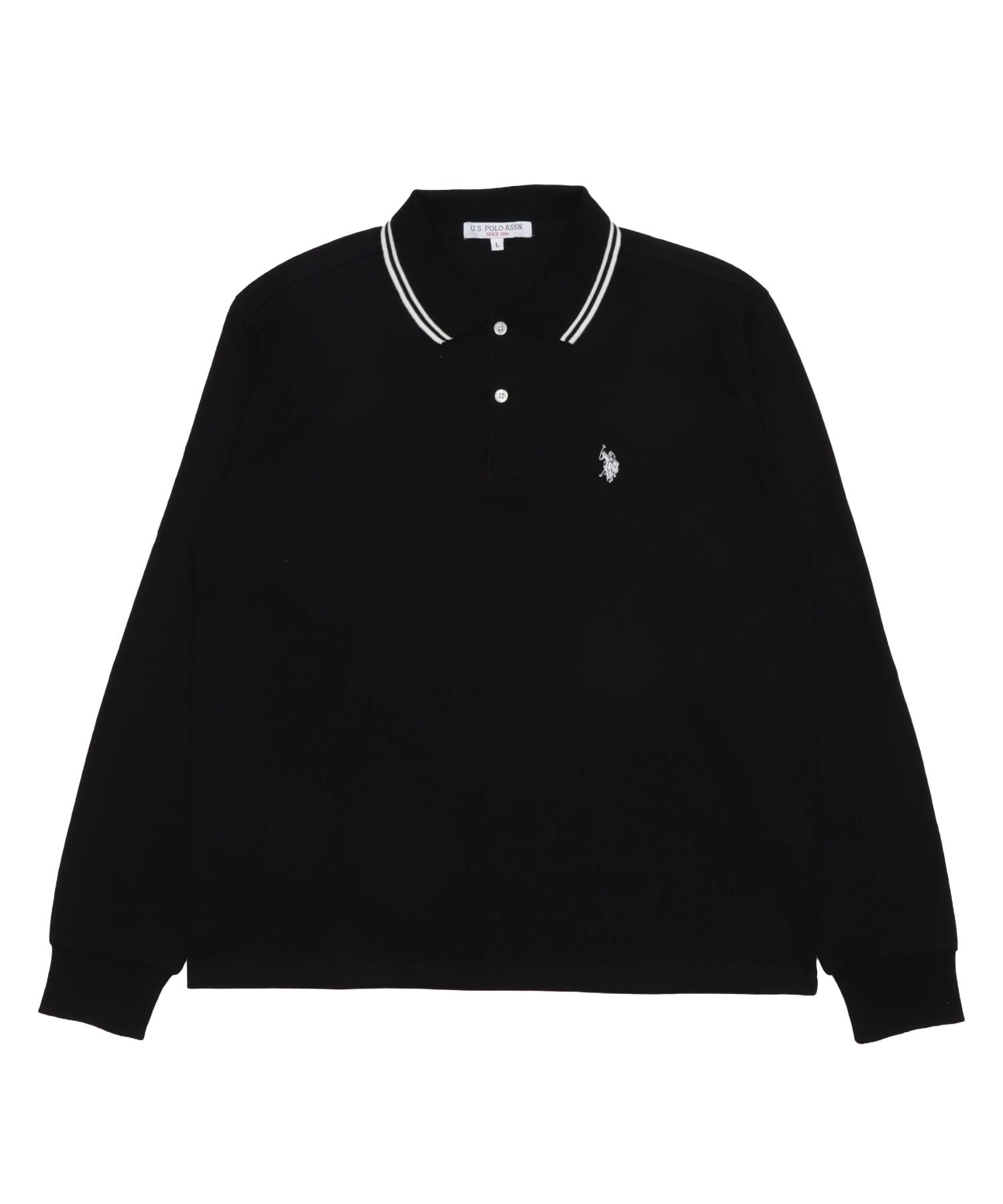 

WEGO USPOLO Поло Шорты Гольф Свободный Тип размера B Черный Мужская Рубашка на заказ, Унисекс, Рукав/Длинный рукав, Носить, Посадка, Одежда для осени/зимы, Подарок, L, (Длинная