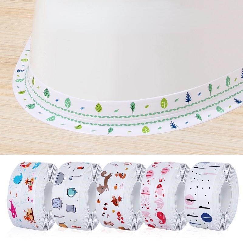 3M Waterproof Sealing Tape Bathroom Kitchen Sealing Strip Shower Sink Bath Sealer PVC Self Adhesive Sealant Tape Wall Sticker