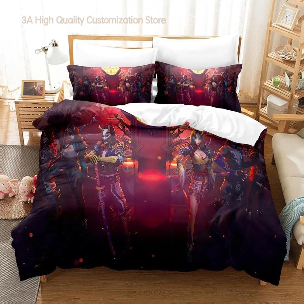 Warrior Game Garena Free Fire Bedding Set Single Twin Full Queen King Size Bed Set Aldult Boys Bedroom Duvetcover Sets Bed Sheet