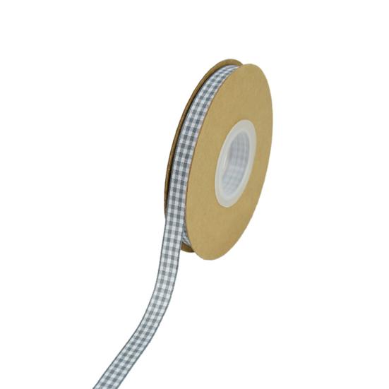 För fest gör-det-själv 1 rulle rutigt band Alla matchar lantlig stil tryckt rutnät rosett Presentkartong förpackningsband