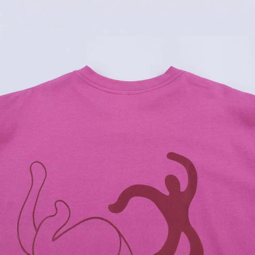 2025 Spring Women's European & American Style Versatile Print T-shirt