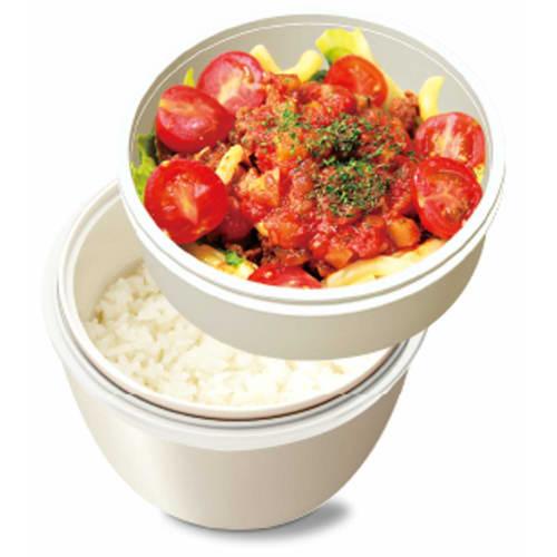 Asvel Lantas Cafe Bowl (CD-620), an Insulated Lunch Box, Is Easy To Serve, 620ml, Ivory, and Can Accommodate a Variety of Dishes. Product Code: A3248