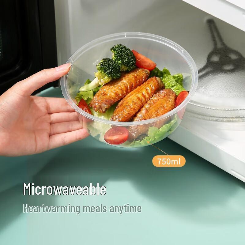 Disposable Microwaveable Plastic Food Containers with Lids