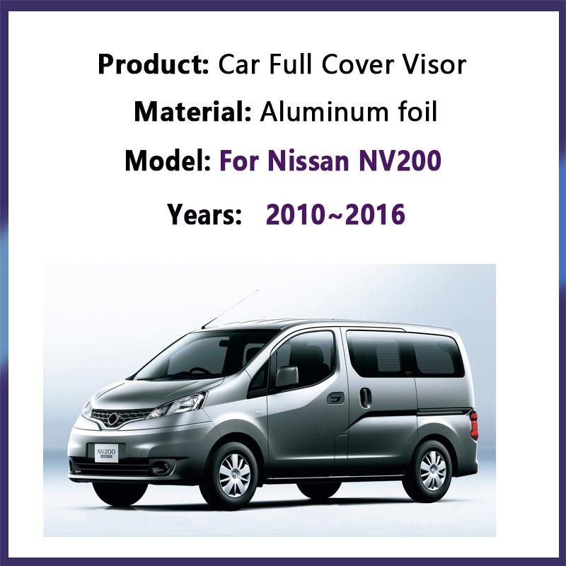 For Nissan NV200 NV 200 Evalia Vanette 2010~2016 2012 2014 2015 Car Sun Visors Window Sunshade Sunscreen Cover Car Accessories