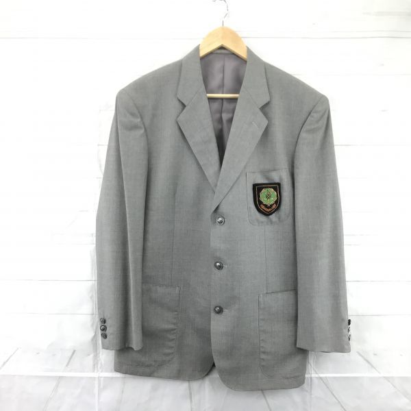 

Dolmen/Loro Piana Fabric Tailored Jacket/L/Gray/Single/3 Buttons/Patch