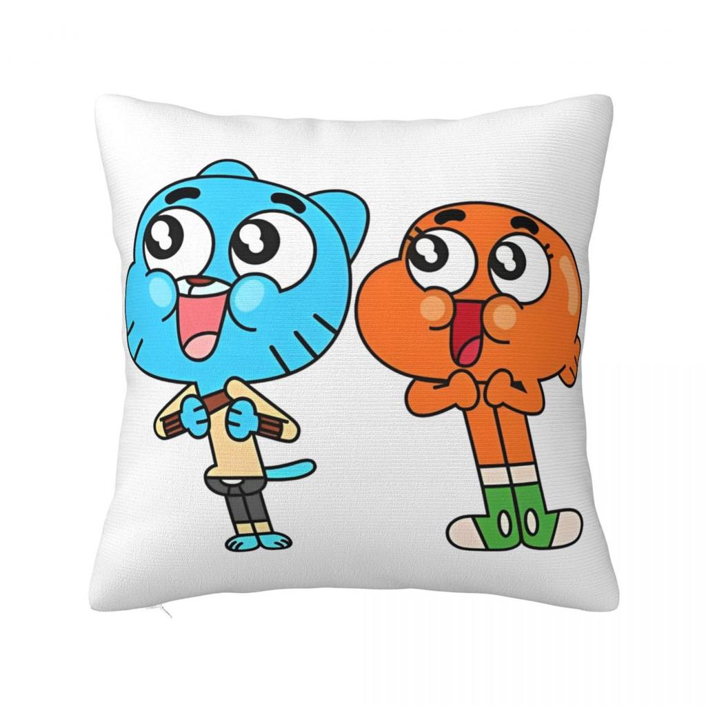Cartoon Game Gumballs Square Pillowcases Seat Cushion Case Cute Decorative Pillowcase 45*45