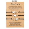 Adjustable Handmade Titanium Steel Heart Bracelets for Couples