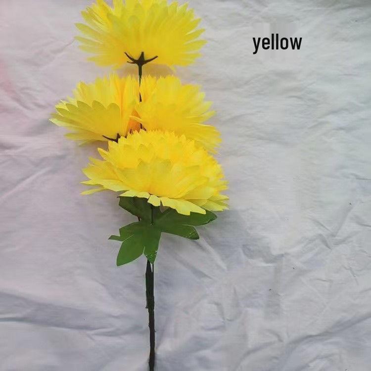 Seven-Headed Chrysanthemum Bouquet for Tomb-Sweeping Day - Available in Eleven Colors