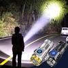 1-2Pcs Type-C Rechargeable Waterproof Flashlight Adjustable Brightness Flash Light Super Bright Powerful Handheld Flashlight