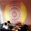 Vybavení na jógu Mandala Bohemian Yoga Mat Plážový ručník Šátek Deka Indická závěsná tapiserie