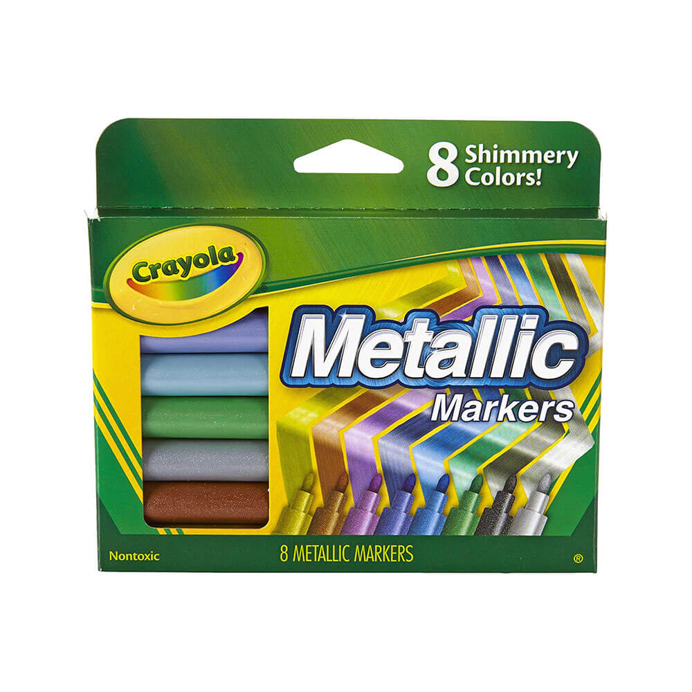 Crayola Shimmery Colours Metallisk tusj (8pk)