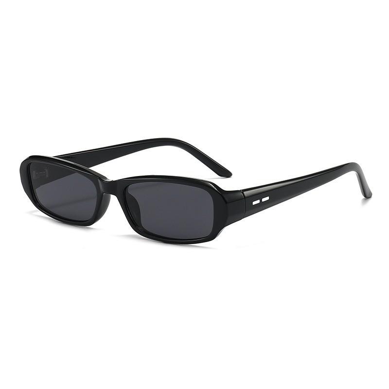 D Geometric Uv400 Black Square Sunglasses For Street Style Women Men