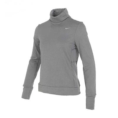 Therma-Fit Jednolity Kolor Trening Sportowy Bieganie Długi Rękaw Dzianinowy Top Kobiety topy Szary FB5307-084