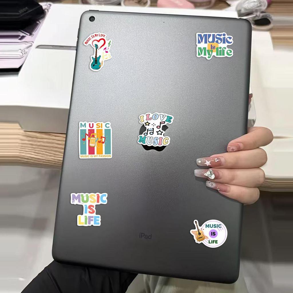 50 Trendy Graffiti Music Cultural Stickers for Laptops & Phone Cases