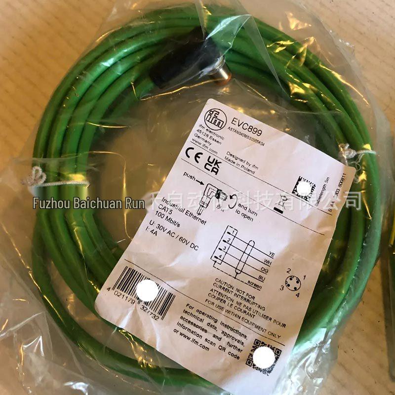 EVC899 IFM Sensor Accessory Cable - Wide Temperature Range, Brand New, Original Inquiry EVC899