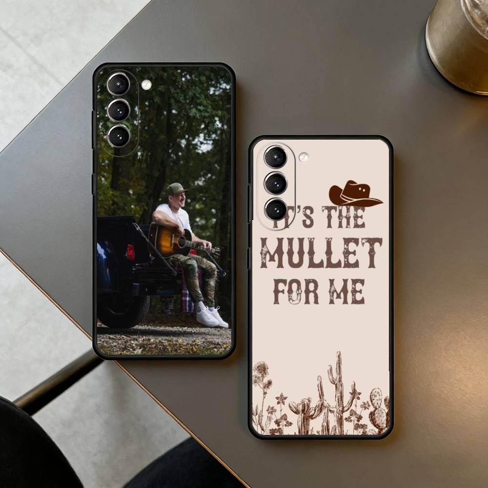 M-Morgan W-Wallen-EN Phone Case For Samsung S25,24,23,22,30,21,10,9,Ultra,Plus,Lite,FE,4,5 G Soft Black Case