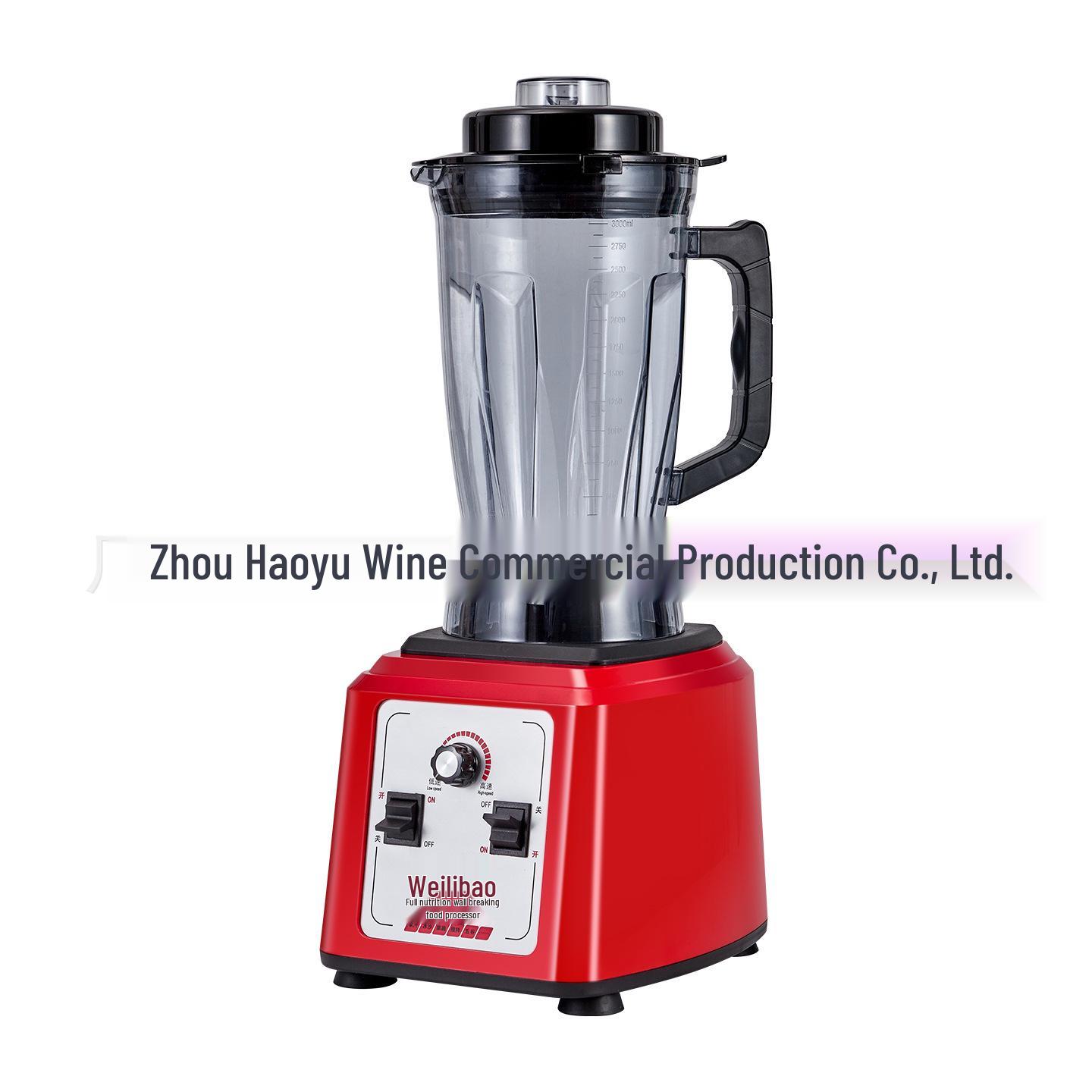 Weilibao 962 3L Commercial Blender: Smoothie Maker, Ice Shaver, Juicer & Soy Milk Maker. Over 2000mL