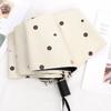 Cute Folding Umbrella for Girls with Black Coating for Sun Protection and Uv Protection, Manual and Fully Automatic, Dual-Use for Sun and Rain