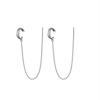Tassel Earrings Long Earline Stud Earrings Earbone Clip Fashion Women Jewelry Gift
