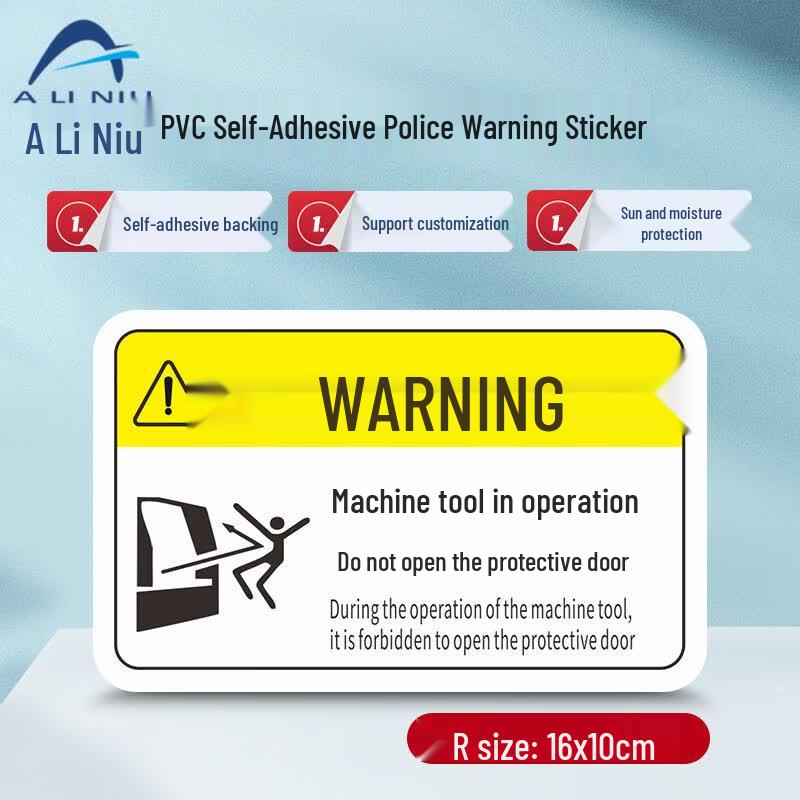 Industrial Safety Warning Label