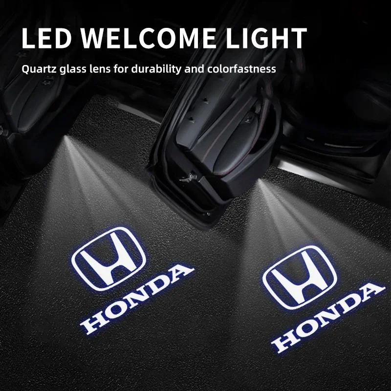 Bmpxw8 For Honda Civic Accord Odyssey Crosstour CR-Z Elysion Spirior Insight UR-V Car Door Projector Lamps LED Welcome Shadow Lights