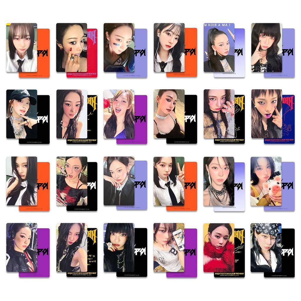 Aespa Rich Man Official Photo Card Album with Bonus WVS K4 AM Benefit Card